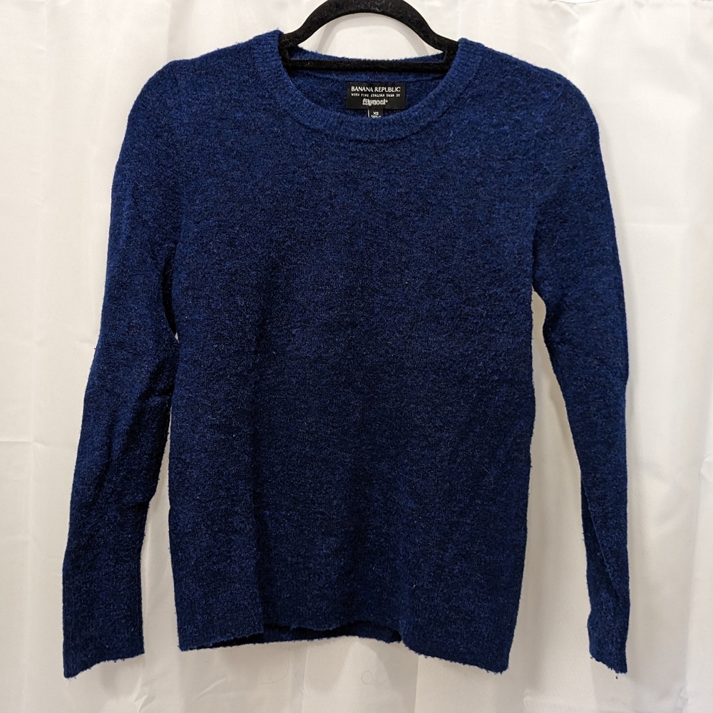 Banana Republic Blue Italian Wool Sweater | XS